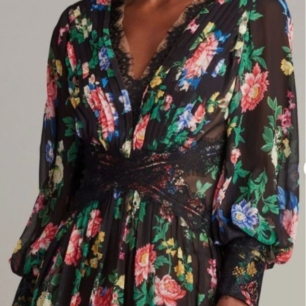 TADASHI SHOJI Lorely Midi Dress In Multi (16) - Picture 4 of 9